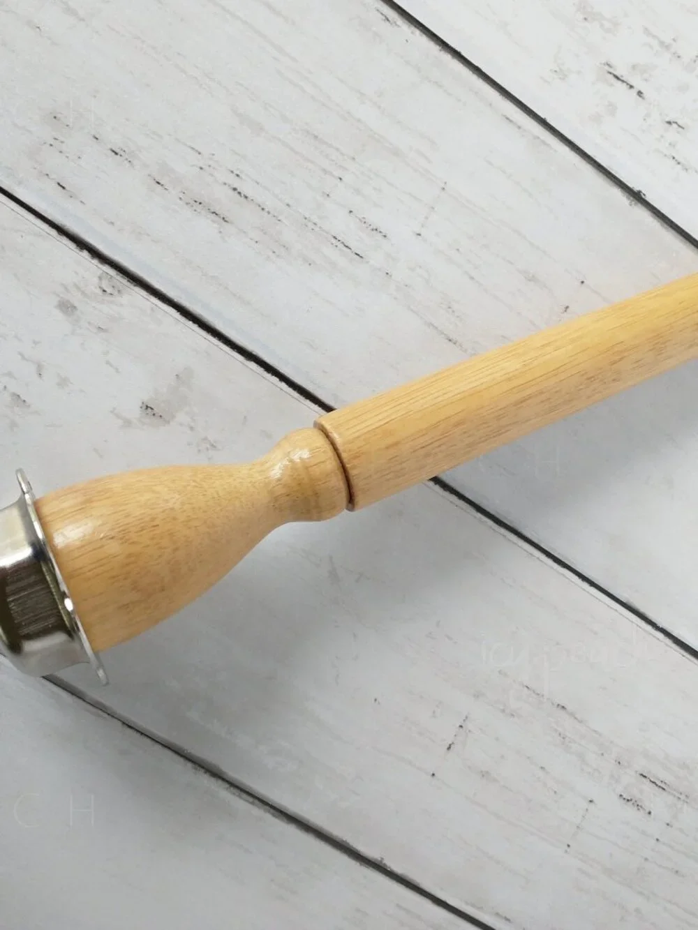 Ice Pick Wood Handle Metal Cap Crusher Sheath Cover Rustic Farmhouse Cabin Retro